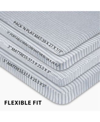 Waterproof Pack N Play | Mini Portable Crib Sheet Set - Age 0-9 Months