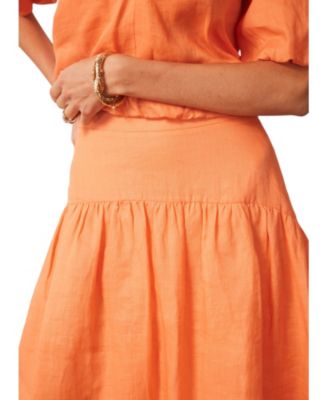  Women's Drop Waist Maxi Skirt