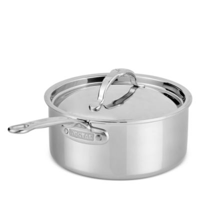 ProBond Luxe 3 Quart Professional Clad Stainless Steel Saucepan with Lid