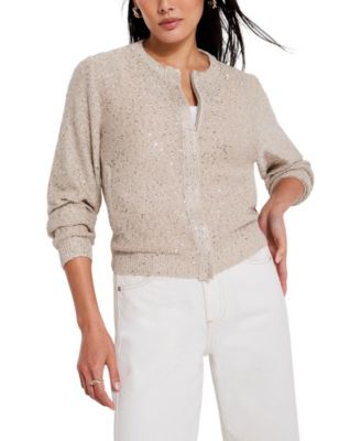 Mint Velvet - Women's Sequin Knit Cardigan