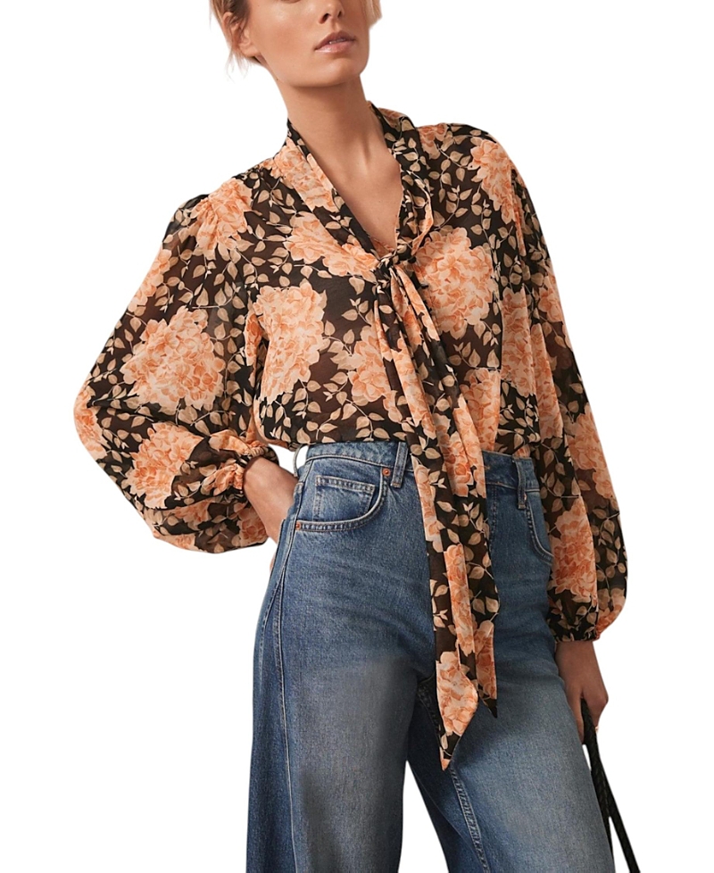 Mint Velvet Women's Printed Blouse Top