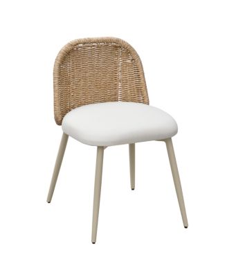 TOV Furniture - Alexa Rattan Performance Fabric Dining Chair