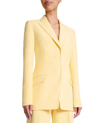 Enrica Two-Button Jacket in Techno Crepe