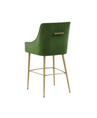 Beatrix Velvet Counter Gold Legs Stool