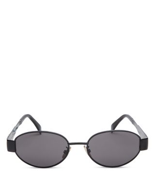 Triomphe Metal Round Sunglasses, 54mm