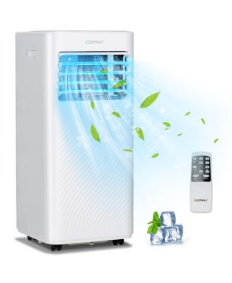 Costway - 8000 BTU Portable Air Conditioner 4-in-1 AC Unit with Cool Fan Dehum Sleep Mode