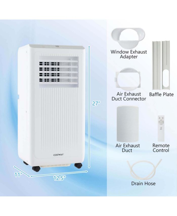 6500 BTU(10000 BTU ASHRAE) Portable Air Conditioner 3-in-1 Freestanding Air Cooler with Dehumidifier