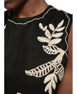  Women's Embroidered Midi Dress