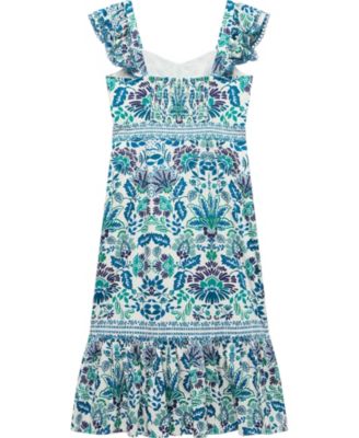  Women's Floral Printed Midi Dress