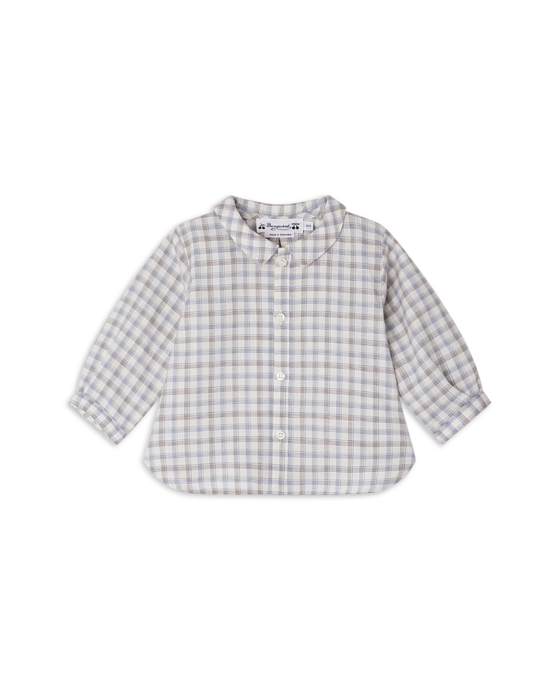 Bonpoint Boys' Nathan Button Up Shirt - Little Kid In Blue
