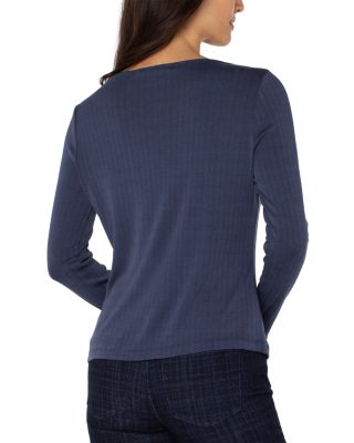 Boat Neck Long Sleeve Top 