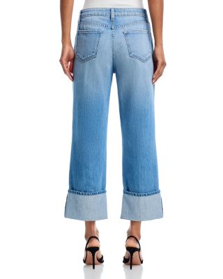 Leighton High Rise Cuff Stovepipe Jeans in Cristo