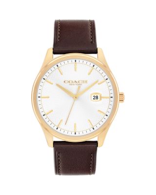 COACH - Oliver Leather Strap Watch, 41mm
