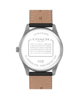 Oliver Leather Strap Watch, 41mm