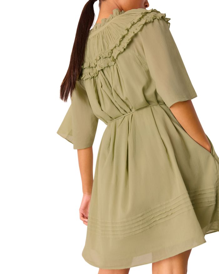 Petite Cotton Frill Mini Dress