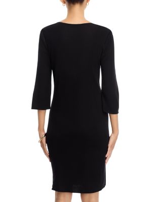 Scoop Neck 3/4 Sleeve Dress