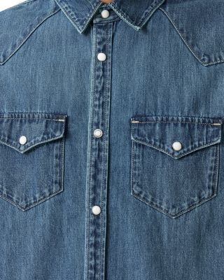 Fenton Relaxed Fit Long Sleeve Denim Shirt