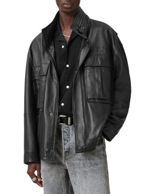 Halton Relaxed Fit Leather Jacket