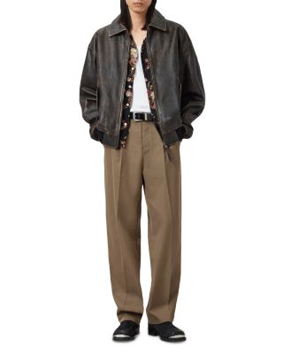 Tallis Pleated Straight Fit Pants