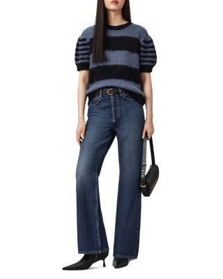 Mathilde High Rise Bootcut Jeans in Dark Indigo