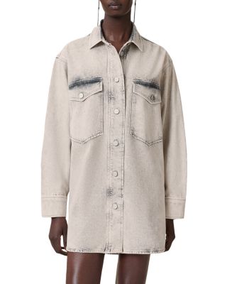 ALLSAINTS - Faye Sparkle Denim Shirt Dress