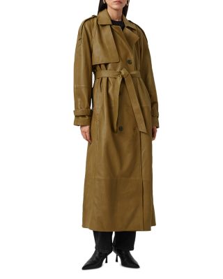 Reed Leather Trench Coat