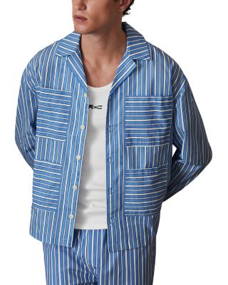 x CH&Eacute; Fonta Regular Fit Striped Poplin Shirt