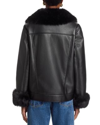 Walt Faux Shearling Moto Jacket