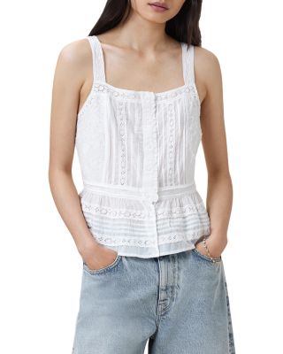 ALLSAINTS - Catalina Lace Inset Top