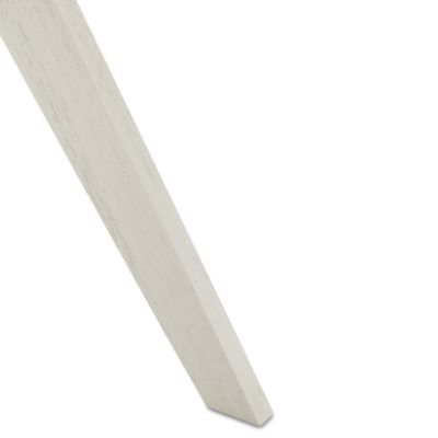 Carolee 46" Round Dining Table, White Wash