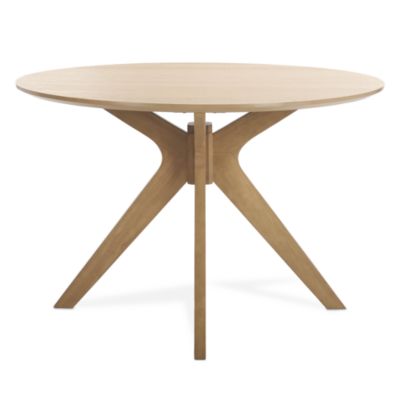 Carolee 46" Round Dining Table, Natural