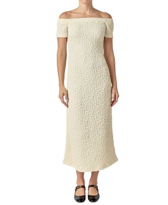  Women's Textured Midi Dress