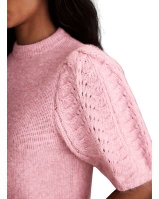  Women's Stitch Sleeve Knit Top