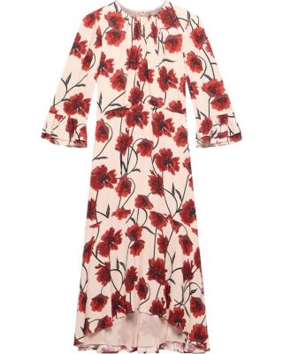 Women's Floral Print Midi Dress