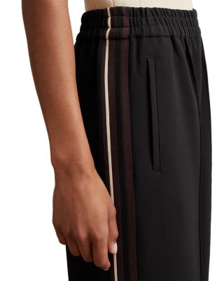 Petite Side Stripe Wide Leg Trousers
