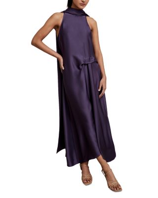 Petite Michelle Drape Occasion Midi Dress