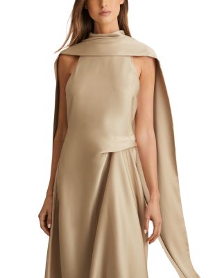 Michelle Drape Occasion Midi Dress