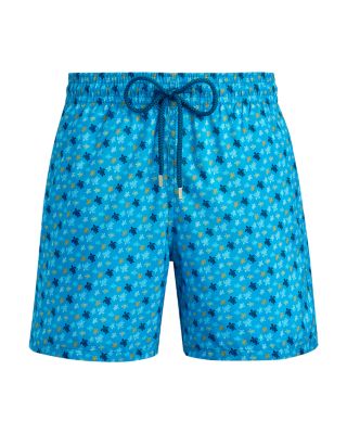Mahina Micro Ronde Des Tortues Print 7" Swim Trunks