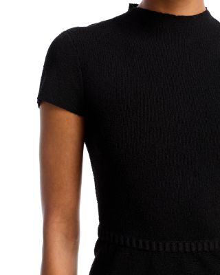 Boucl&amp;eacute; Mock Neck Mini Dress - Exclusive