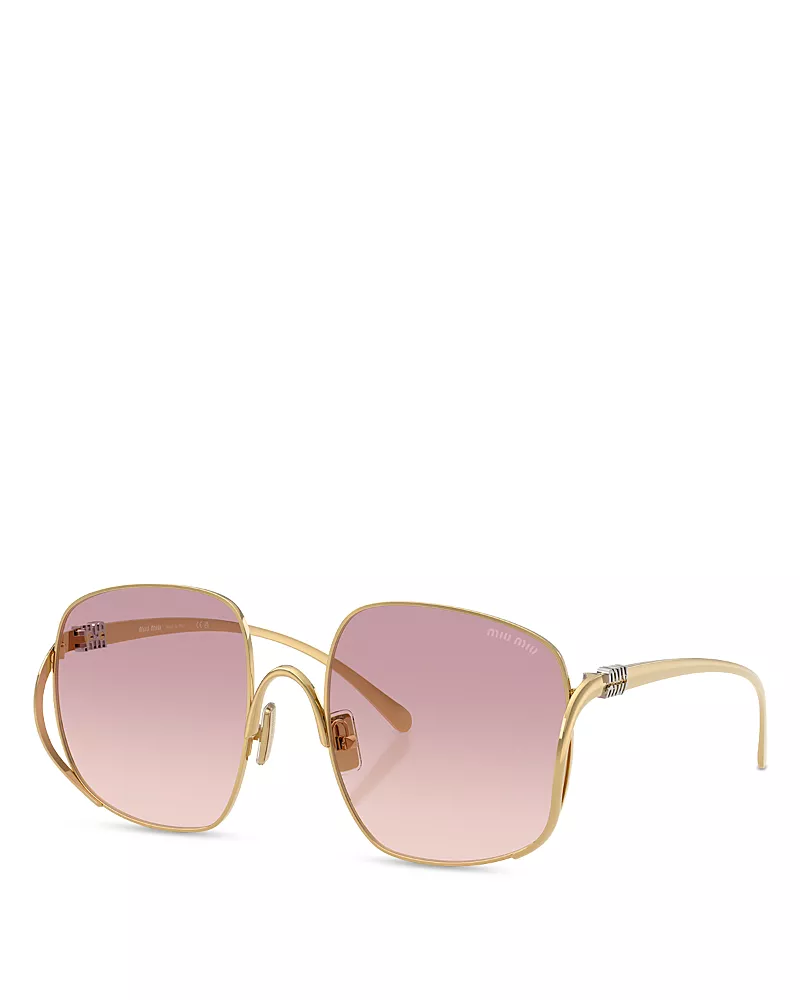 Miu Miu Square Sunglasses, 57mm
