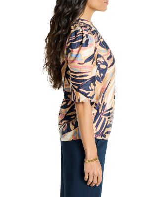 Terracotta Garden Peasant Top