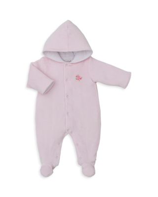 Girls' Velour Footed Bunting - Baby