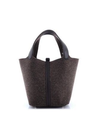 MM Picotin Lock Bag Felt with Leather