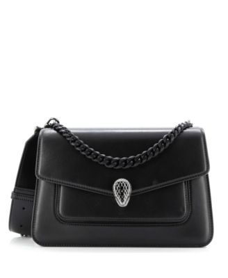 Pre-Owned Bvlgari - Serpenti Forever Maxi Chain Crossbody Bag Leather