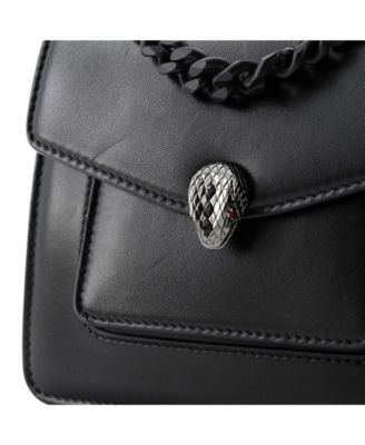  Serpenti Forever Maxi Chain Top Handle Bag Leather