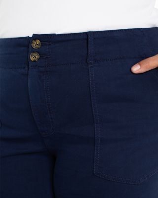 High Rise Wide Leg Jeans in Navy Dusk
