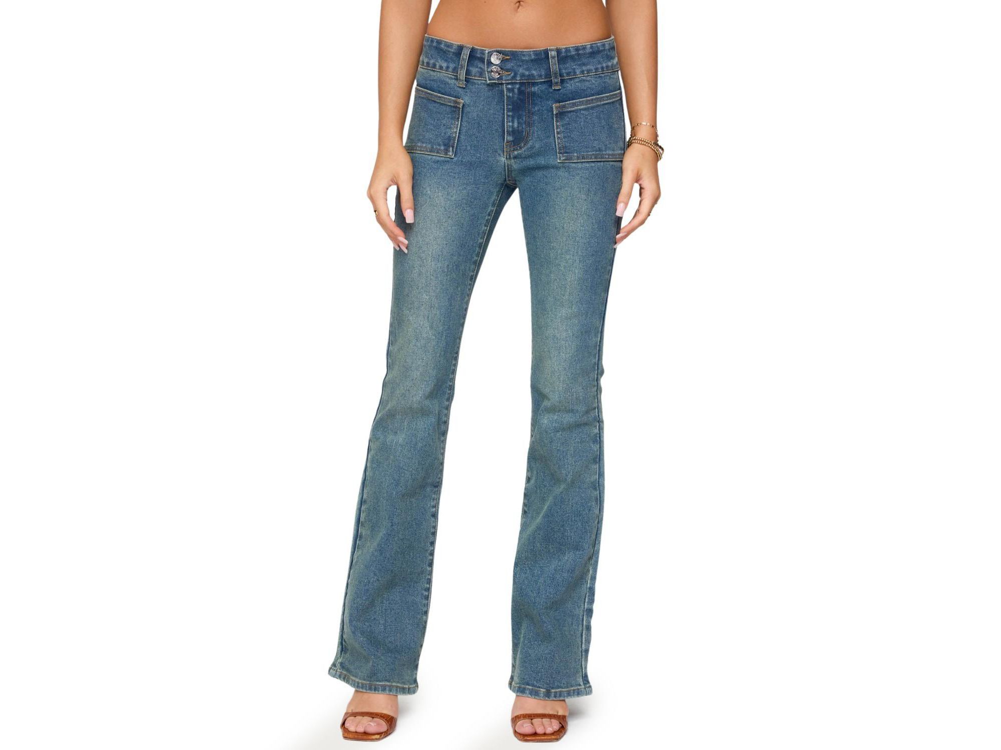 Mattea Low Rise Flared Jeans - Image 1