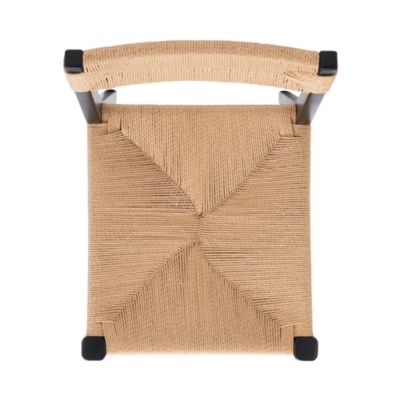 Cody Rattan Dining Chairs, Set of 2, Black/Natural