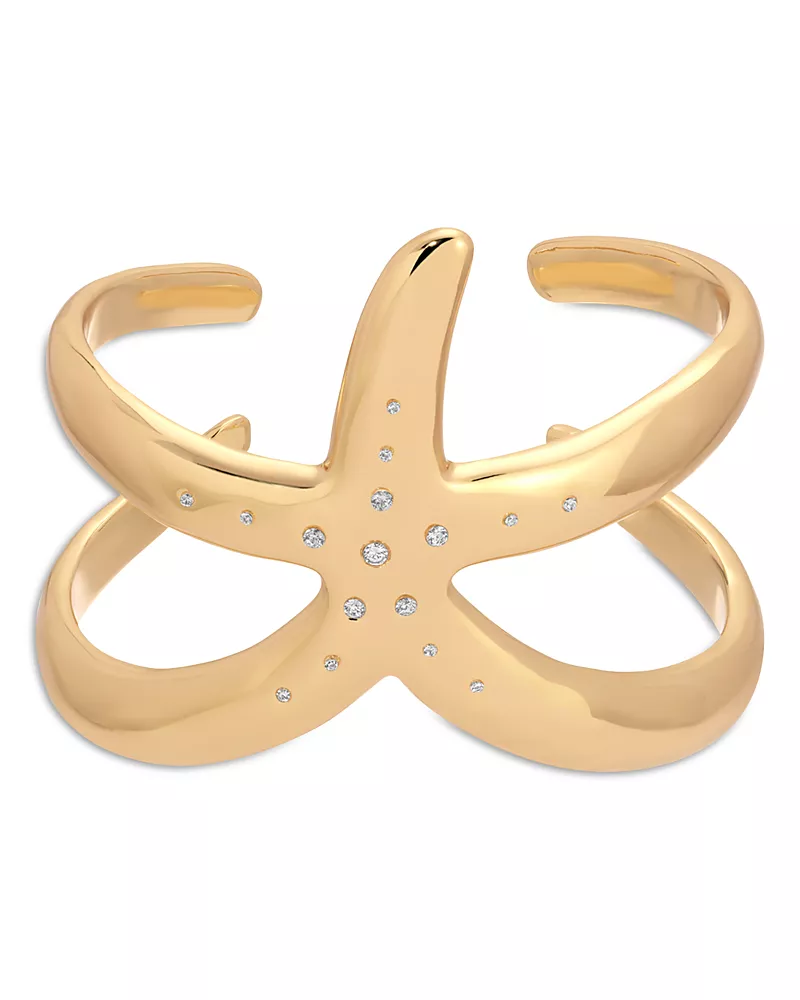 Ettika Pave Starfish Luxe Cuff Bracelet