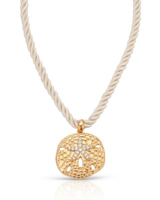 Ettika - Sand Dollar Pendant Necklace, 32"
